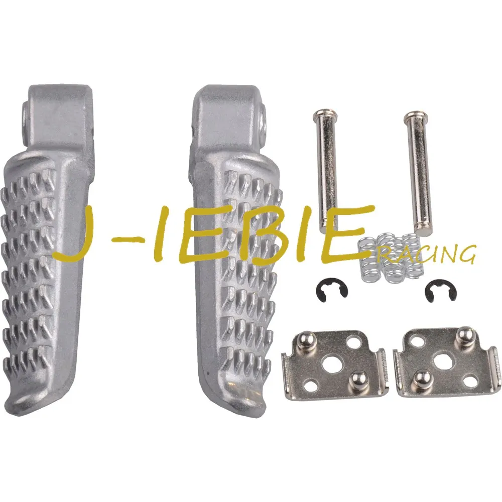 Серебряные Задние подножки для Kawasaki Ninja ZX6R ZX636 ZX10 ZX9R Z750 Z1000 ZX14 ZZR1200 ZZR1400 GTR1400|for