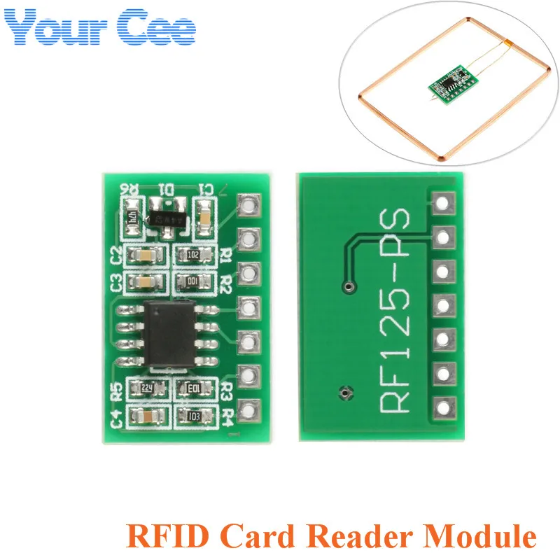 Модуль считывания RFID 125 кГц считыватель считывающей карты EM4100 4002 ID модуль
