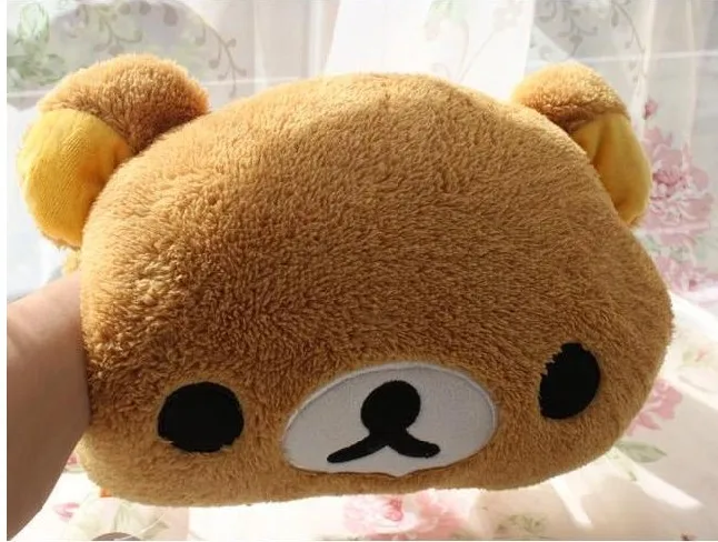 Aeruiy 30x25 см плюшевый мультфильм rilakkuma желтый курица подушка для согревания рук, мягкие подушки животных, подарок на день рождения для девочек