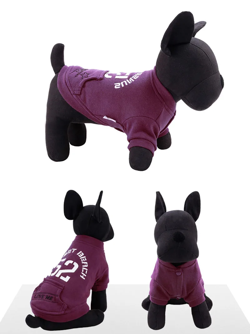 Пальто для маленьких собак свитер зимняя одежда куртка с капюшоном толстовка