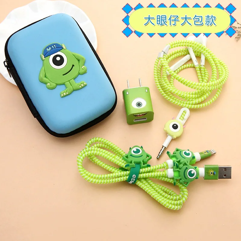 3 for iphone Для iphone 5, 5s, 6, 7, 8, usb кабель для зарядки, защита для наушников, устройство для сматывания шнуров из ТПУ, защита спирального шнура, квадратный футляр для наушников - Цвет: 3 for iphone