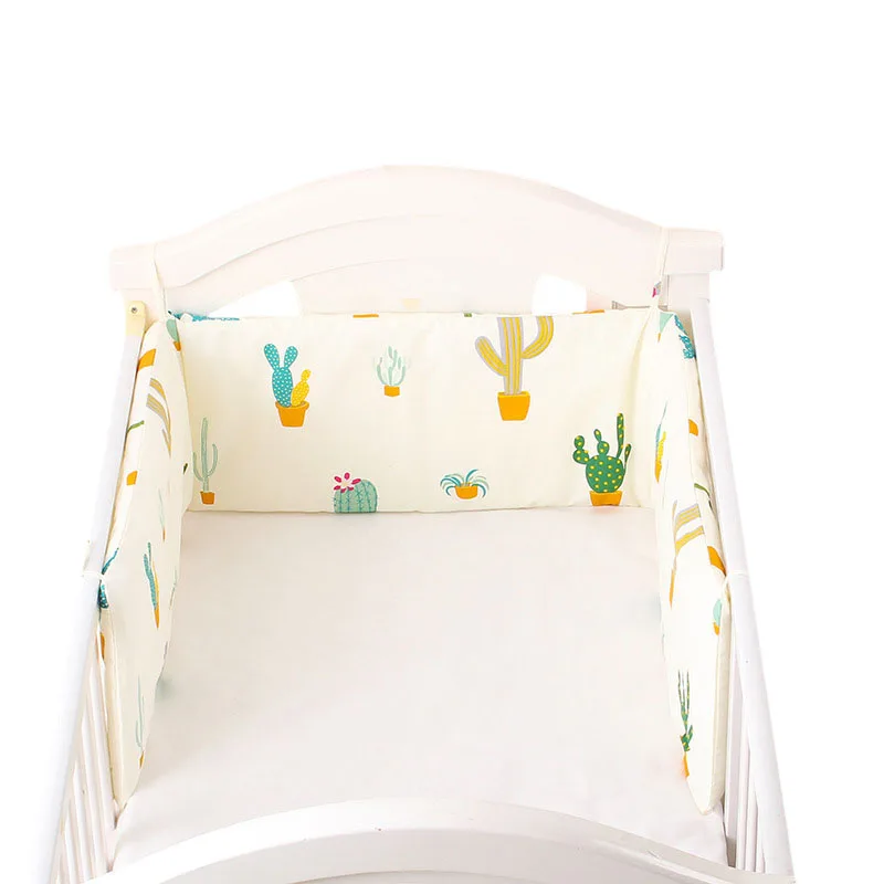 Cotton Baby Bed Bumpers Newborn Bed Safety Rails Anti-collision Infant Crib Protector Cushion Kids Crib Bumper Baby Bedding