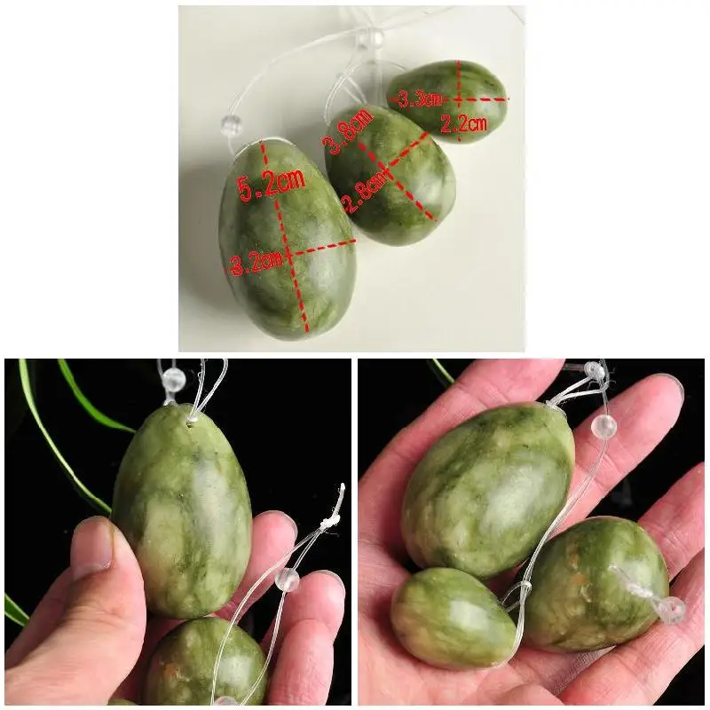 3 шт. натуральное Нефритовое яйцо подтяжка мышц тазового дна влагалища