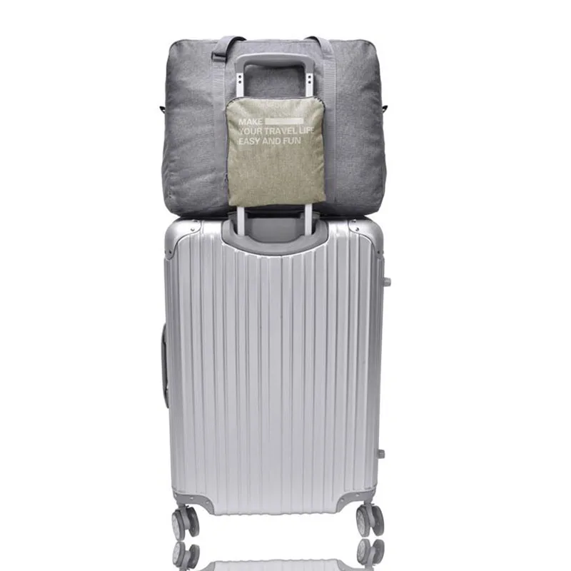 Большая вместительная сумка Женская Складная для багажа дорожная унисекс