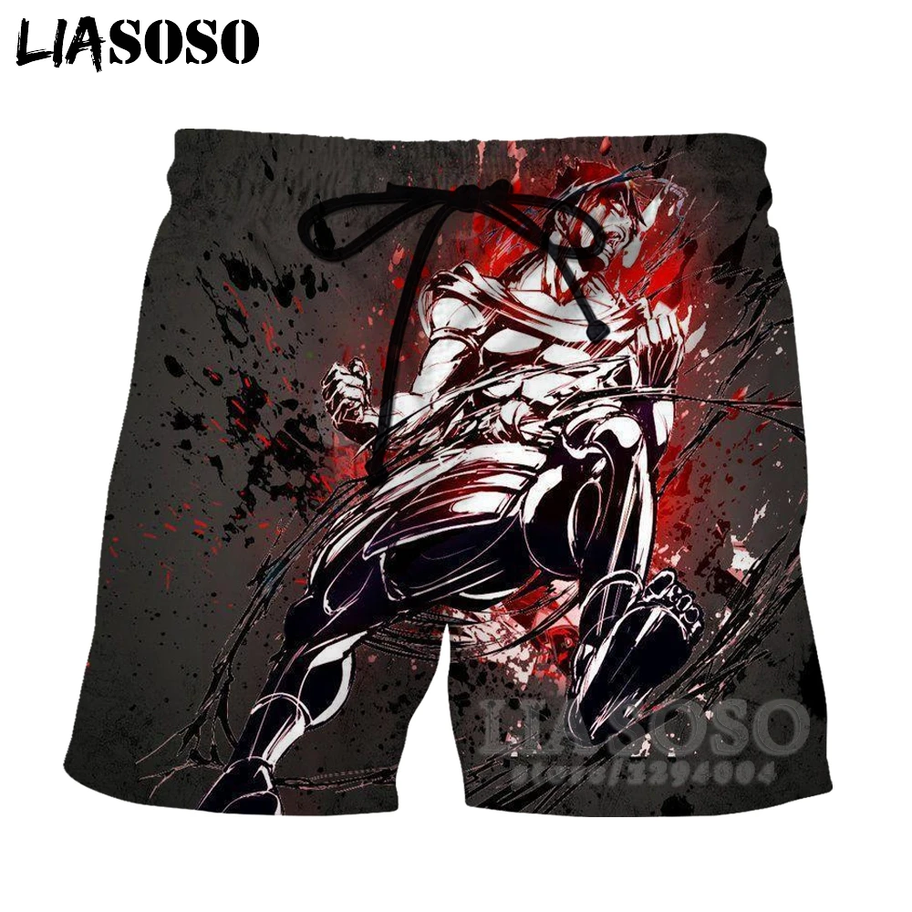 LIASOSO Vikings Berserk shorts The Monster Wolf of Norse Mythology short 3d printing cosplay Harajuku vi001 | Мужская одежда