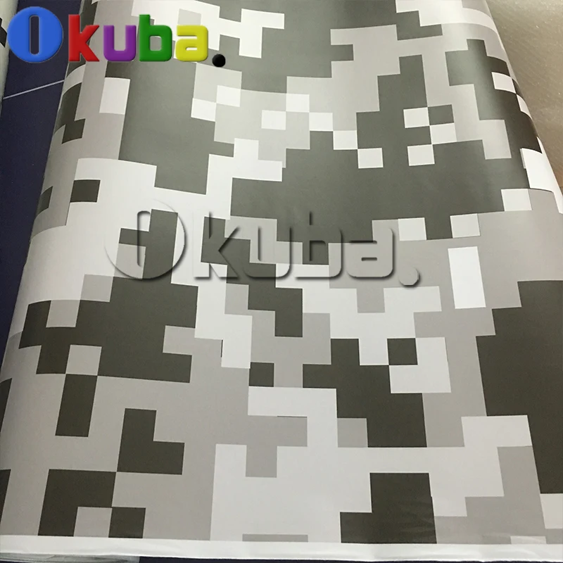 Джамбо черный белый пиксель цифровой камуфляж автомобиля всего тела обёрточная