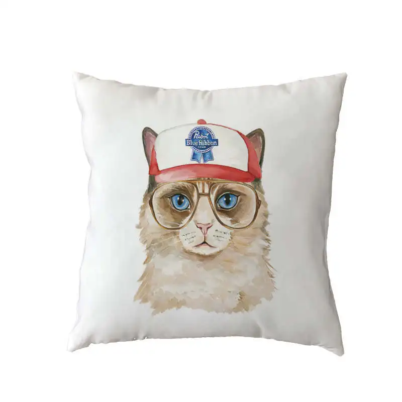 Удобный животный милый чехол для подушки с кошкой Китти мороженое Капа Para Almofada