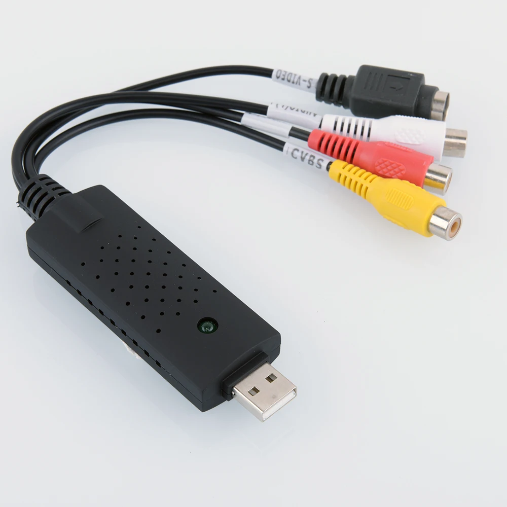 USB 2,0 Видео Easycap Видео Захват адаптер 4 канала видео ТВ DVD VHS 4CH dvr карта Поддержка Win10 с аудио DVR
