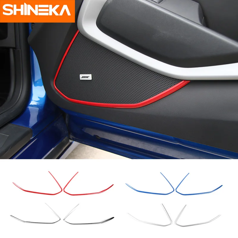 SHINEKA ABS 4 цвета интерьер двери сперкер украшение отделка 6 поколения для Chevrolet Camaro