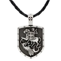Викингов мужчин ожерелье Archangel St. Майкл защитить меня Сейнт Щит защиты Кулон Крылья ангела, ювелирные изделия амулет-талисман Wicca