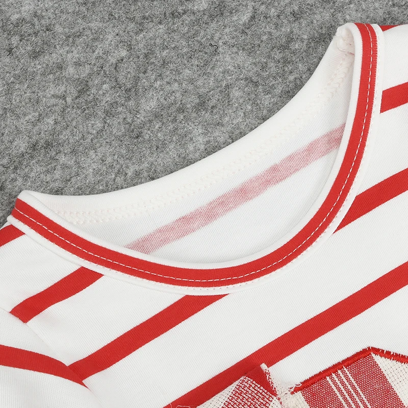 Рождественский подарок 2020 платья для девочек детские в полоску костюм с принтом