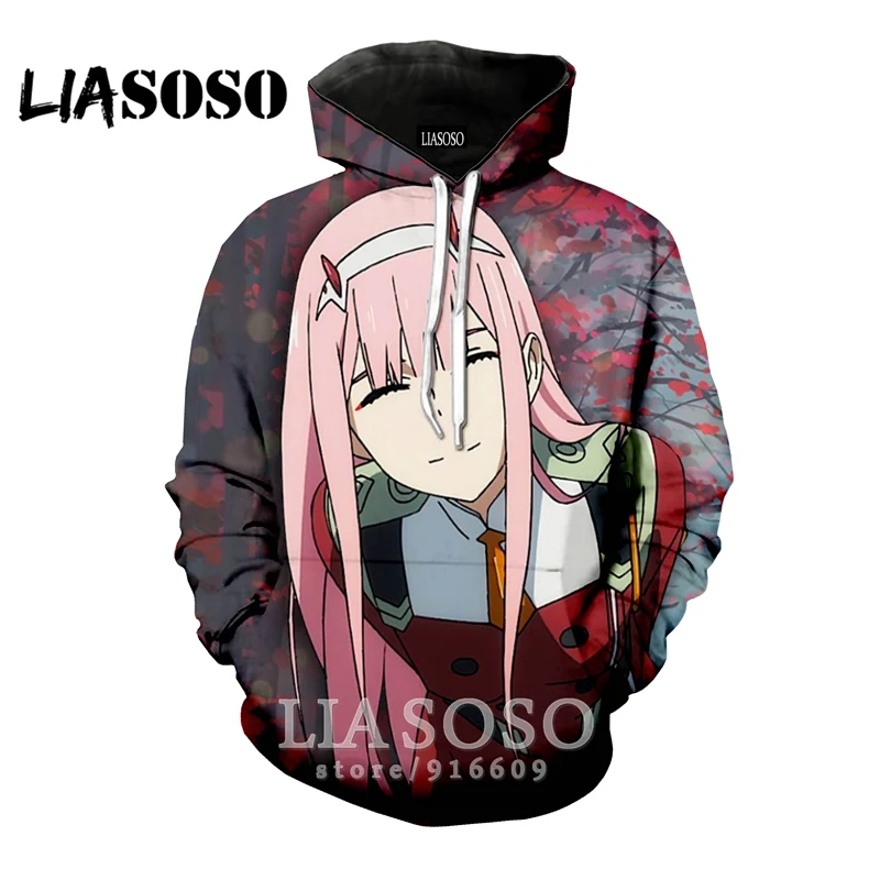 23 3D принт для женщин мужчин аниме, Мужская Harajuku Толстовка DARLING в FRANXX Zero два толстовки уличная Модная рубашка E779 - Цвет: 23