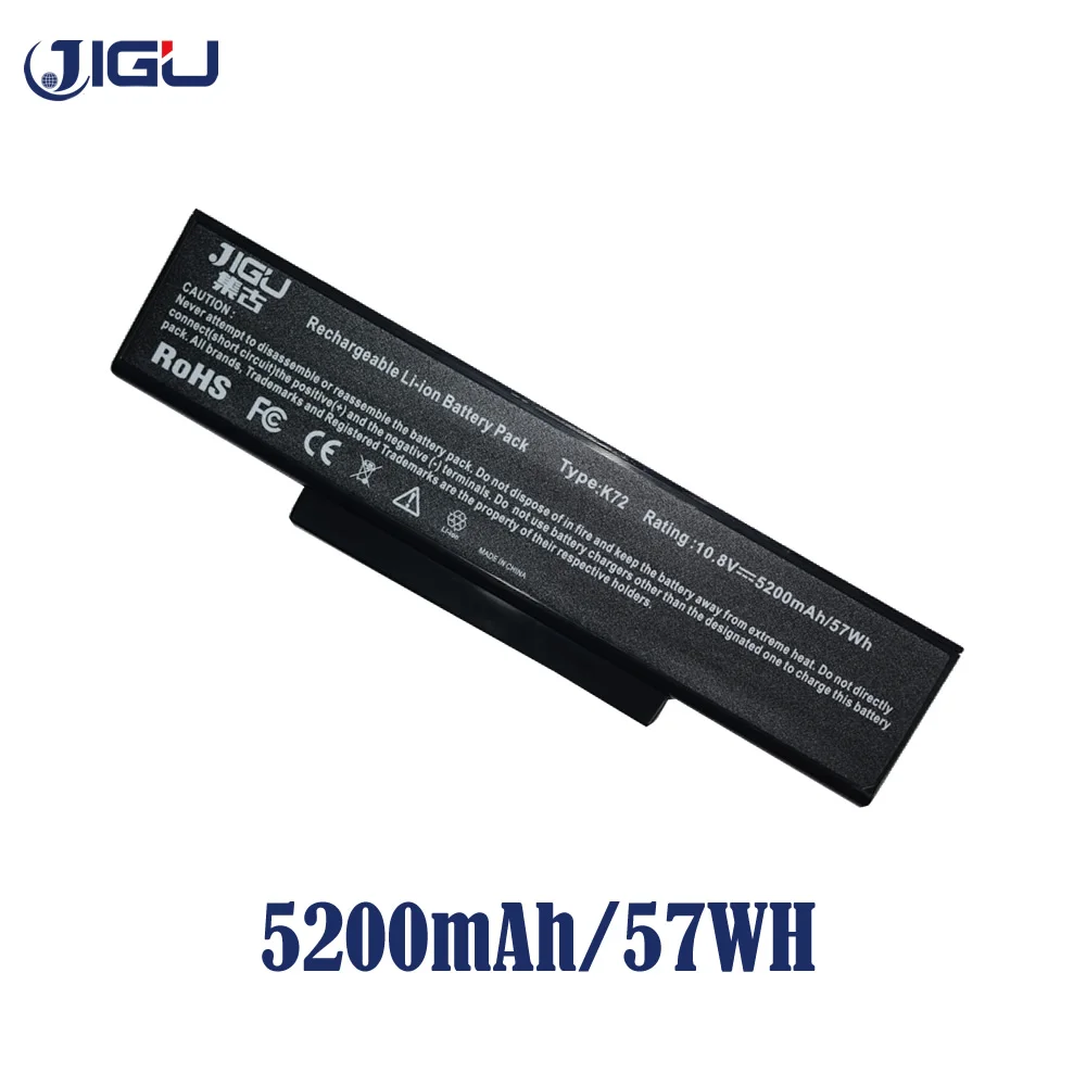 Аккумулятор JIGU для ноутбука K73 A72F K72L N71V Asus N73G X77J N73J K72N N73F N73S N73Q K72K A72 N71 N73 X77 N73F|laptop