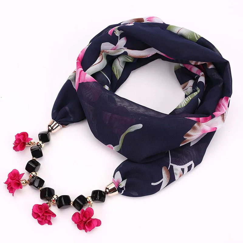 RUNMEIFA сплав ожерелье драгоценность шаль Национальный Ветер шифон женская шея