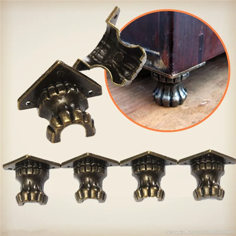 4 шт. декоративные латунные уголки для ножек 35 х25 мм|leg corner protector|decorated feetdecorative feet leg