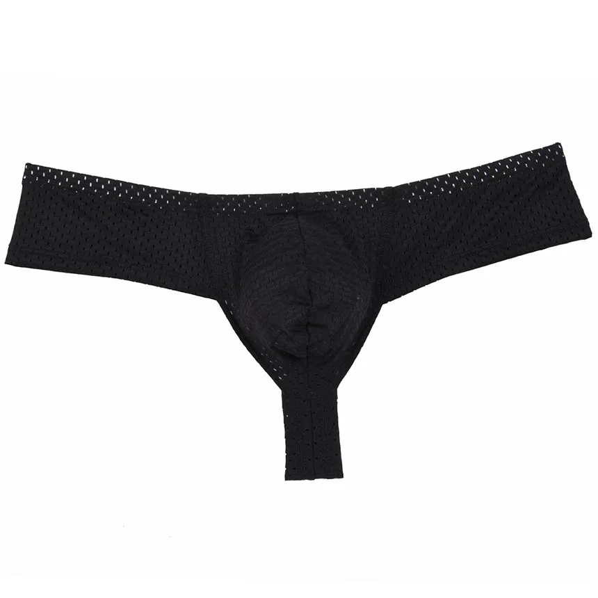 Черный Мужские дышащие мини-боксеры, нижнее белье, Cimfy Bulge Pouch, бикини, боксеры, боксеры, Hombre Ropa Interior Hombre Calecon - Цвет: Черный