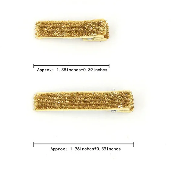 Glitter hair clip baby Barrettes single prong lined clips Kids Hair bow Boutique accessories supplier Wholesale hairgrips |