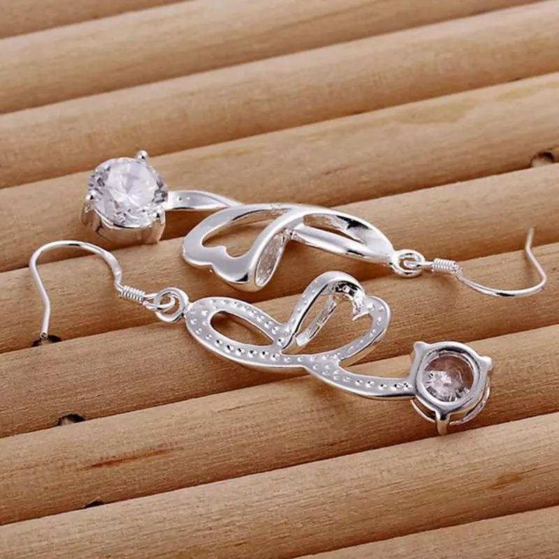 fashion jewelry Earring For Women Silver Plated Earrings Ribbon E196 /RSIEVRNF FQHHECDI | Украшения и аксессуары