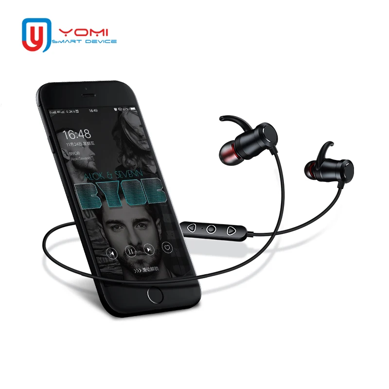 Wireless RunningHeadphones IPX5 Waterproof Bluetooth 4.1 Sport Earbuds Hifi Stereo Noise Reduction with Mic Earphone For Phones |