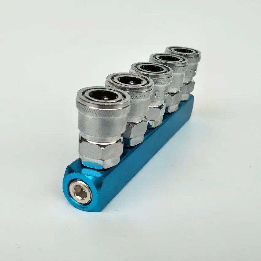 5-ходовой быстроразъемный штуцер для воздушного шланга Соединительный труб G1/4