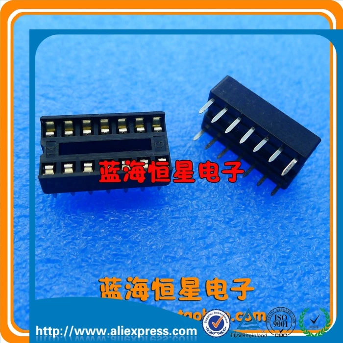 14P IC Блок держатель чипа DIP-14 Чип Разъем DIP14 | Электронные компоненты и