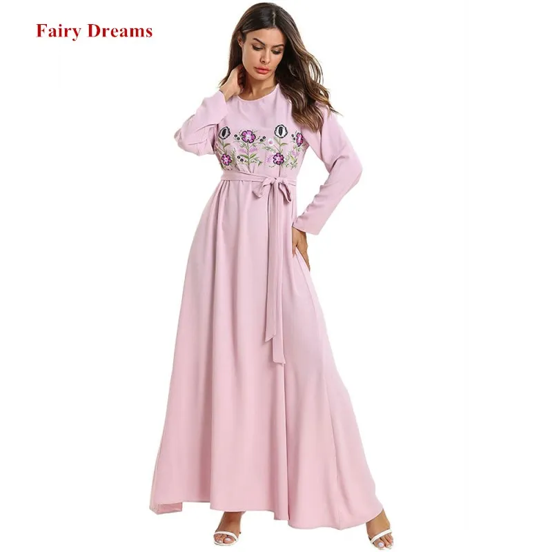 Женская Абая для мусульман Дубай Турция Бангладеш Исламская одежда размера плюс