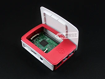 Официальный чехол Raspberry Pi красный/белый для использования с 3 Model B/Raspberry B + |