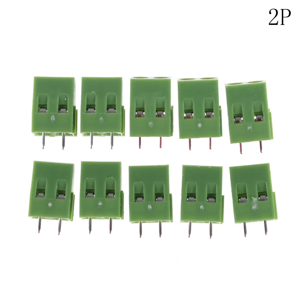 10 шт. практичные 2P /3P KF128 прямые контакты медные PCB Винтовые клеммы RoHS5mm шаг