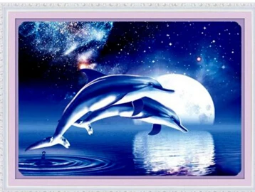 Набор для вышивки крестиком 5D сделай сам точная печать дельфина прямые продажи с