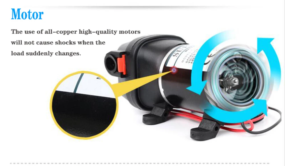 Fl-40 Fl-44 12v 24v Dc мотор шестерни низкой Давление 40psi(2.8bar) поднять максимум 25 м электрический мембранный насос для полива и орошения на колесах автомобиля водоснабжения