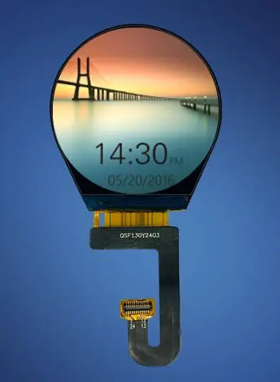 IPS 1.3 inch 24PIN SPI TFT LCD Color Round Screen ST7789 Drive IC 240(RGB)*240 | Электронные компоненты и