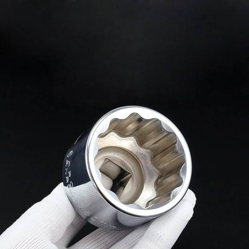 

3/4" 20,22,23mm Universal Heavy 12 Tooth Socket Wrench Head Inner Hexagon Spanner Allen Head Auto Repair Tools