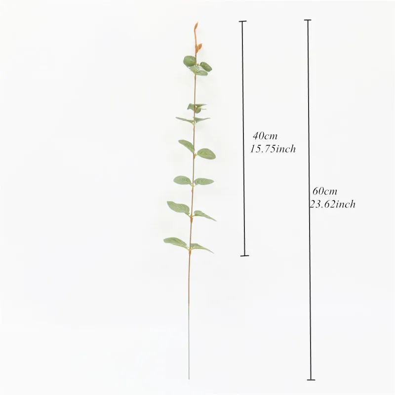 Eucalyptus leaves Искусственное растение, листья эвкалипта, чайные листья, искусственные растения, свадебные настенные украшения, цветок, украшение для дома, сада, отеля - Цвет: Eucalyptus leaves