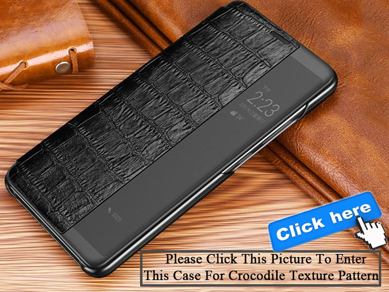 Умный флип-чехол для huawei mate 10 Pro, чехол huawei p20 Pro, роскошный чехол из натуральной кожи, Официальный чехол Huwei P20 mate 10