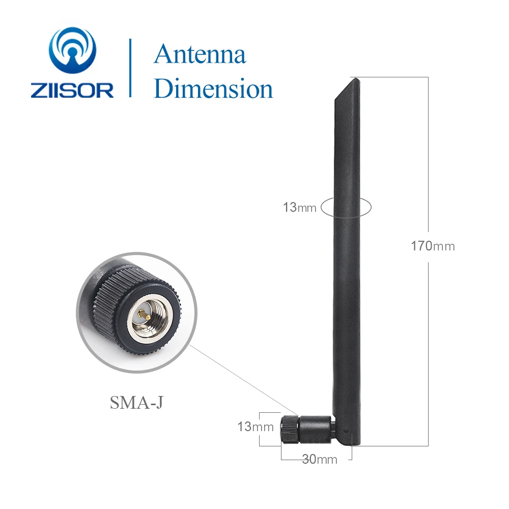 915 МГц Omni антенна Гибкая резиновая SMA Мужской 3dBi передачи данных WLAN радио Ziisor