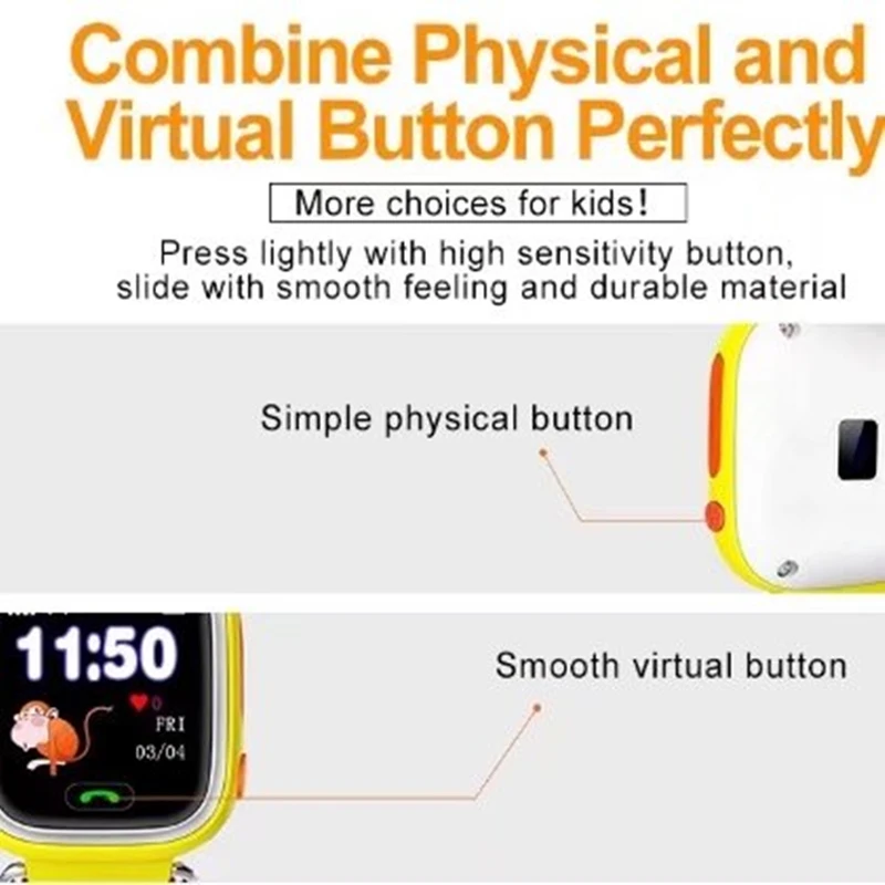 Отслеживание gps часы Сенсорный экран SOS Телефонный звонок WI FI smart watch для детей q90