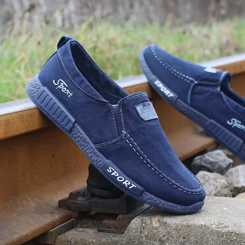 New Autumn Comfortable Breathable Men Flats Shoes Walking Light Summer Style Canvas Casual Outdoor | Обувь