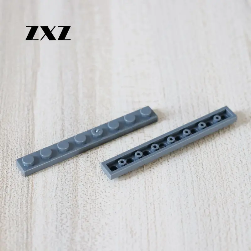Нетоксичные пластиковые строительные блоки пластина 1x8 сборка частиц 3460