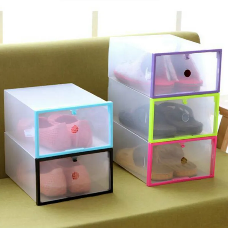 Новый 1 шт. 29*20 5*11 5 см Складной Stackable Ясно Пластик ящик случае Организатор Box