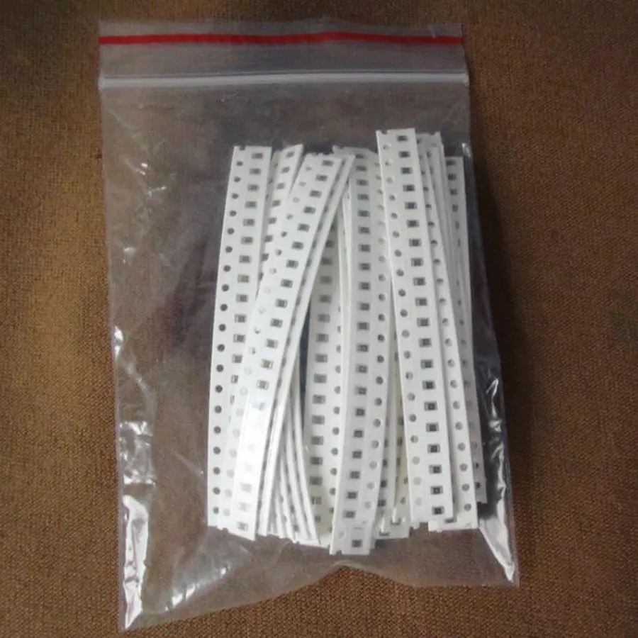 Реальные электронные книжный Резистор Комплект Чип резисторы образцы Ассорти 0805