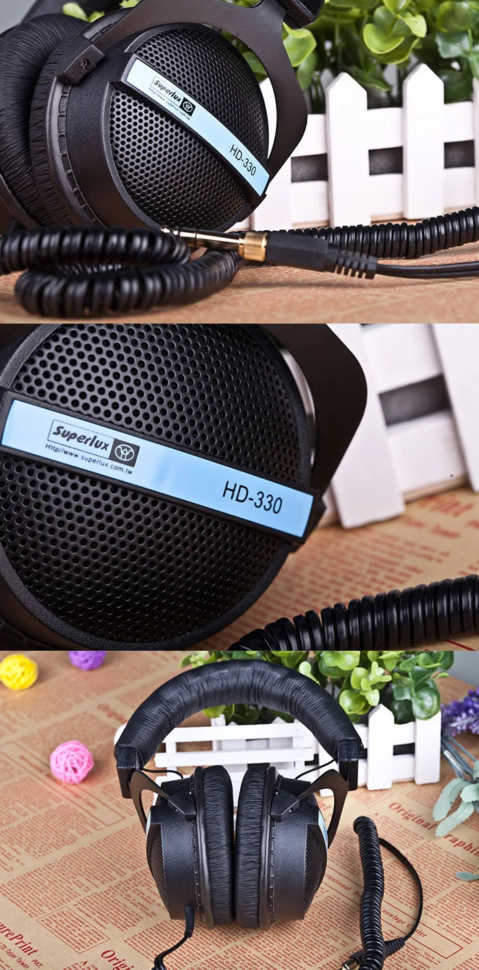 Superlux HD330 полуоткрытые динамические аудиофиловые наушники и наушники для мониторинга и музыкальных развлечений DJ гарнитура