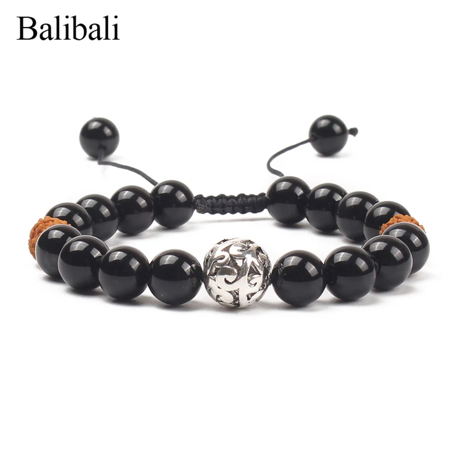 Модный Блестящий Браслет Balibali из нитей натуральные камни бриллиантовые браслеты