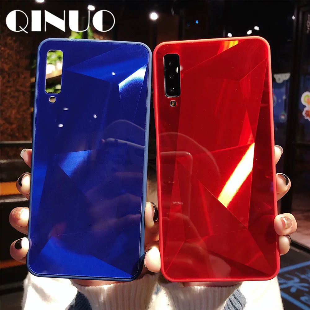 3D Diamond prism holographic Case For Samsung S10 S8 S9 Plus S7Edge Note 8 9 A5 A7 A6 A8 A9 2018 laser Telefon kilifi Cover |