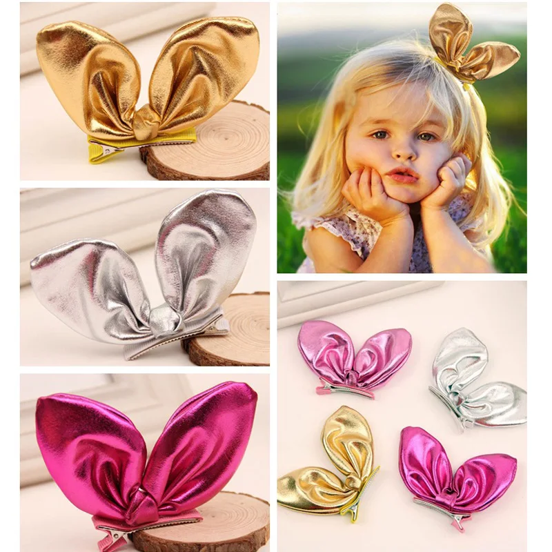 

Ruoshui Girls Lovely Rabbit Ear Hair Pins Baby Hair Clips Cute Barrettes Kids Hair Accessories Hair Grip Korean Style Headwear