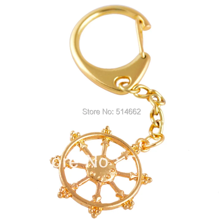 

Feng Shui Dharmachakra Wheel of Fortune Keychain