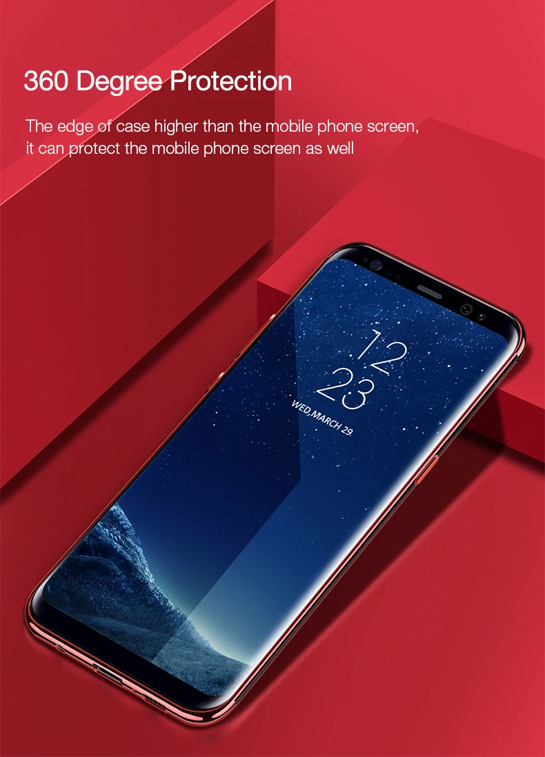 CAFELE TPU Case for Samsung Galaxy S8 Transparent Plating Silicone Soft Phone Cases Plus S8plus Cover |