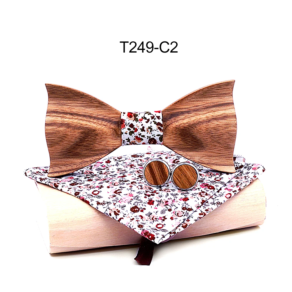 Zebra 3D Wooden Bow Ties for Men Quality men's Wood Bowtie 3D Handmade Butterfly Wood Bow Tie Gravata Silm