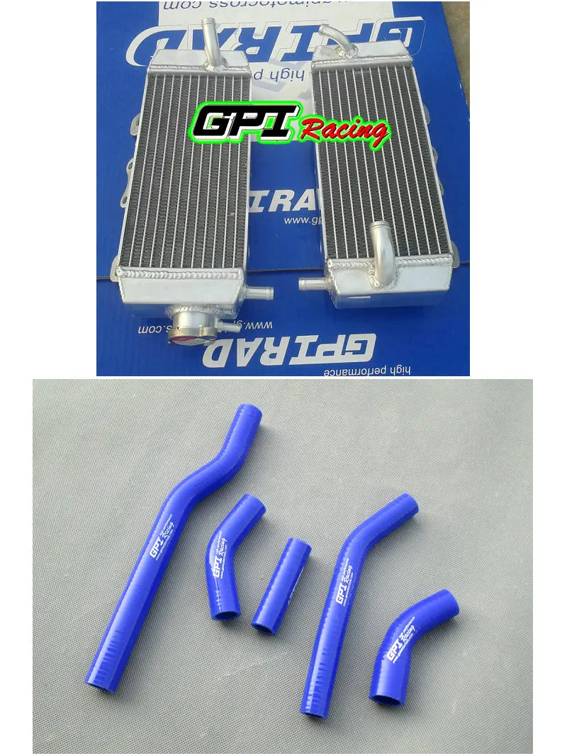 Алюминиевый радиатор + шланг для YAMAHA YZ 250 F YZ250F 2006/WR250F WR 2007 2013 2012 11|yamaha hose|yz radiatorfor yz250f