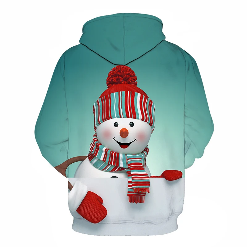 Новинка 2019 модная Толстовка Харадзюку Мужская/Женская 3D печать Санта новинка