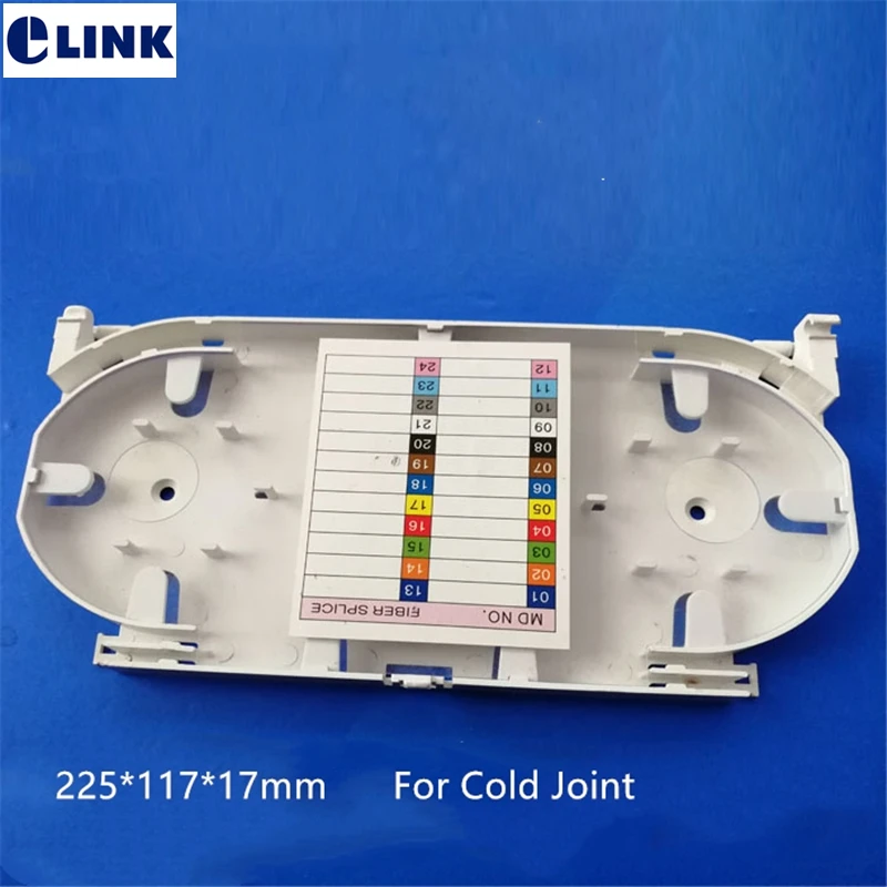 10pcs 24 cores fiber splice tray for cold joint high quality ftth optical plastic fusioncassette splice tray factory sales ELINK